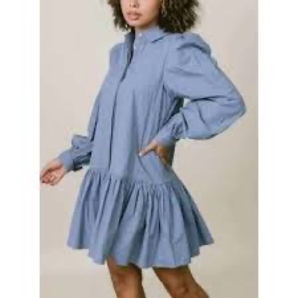 LaRoque Austin Dress, Blue, Medium, NWT - Picture 4 of 8